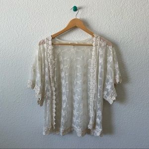 Lacy Open Cardigan Kimono